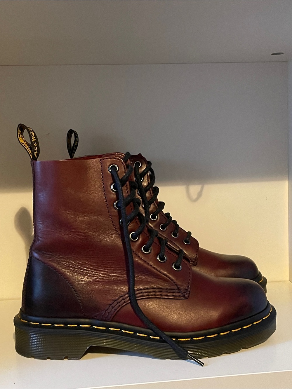 Dr. Martens Pascal Boots Cherry Red